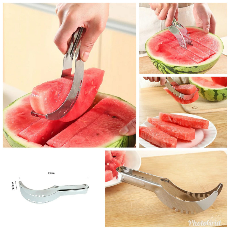 Stainless steel melon cutter