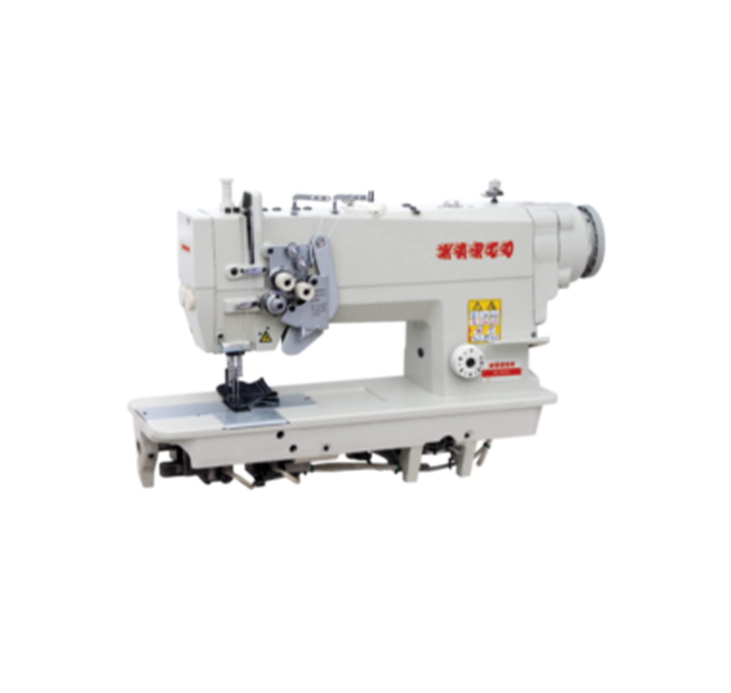 Direct drive high speed double needle lockstitch sewing machine (with split needle bar) KR-845D