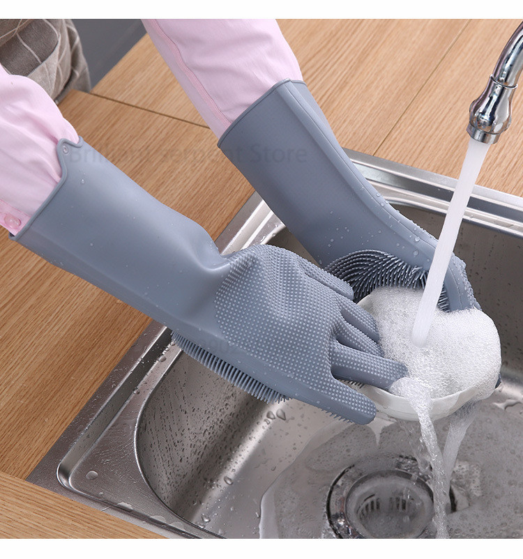 Multipurpose Magic silicon dishwashing gloveds