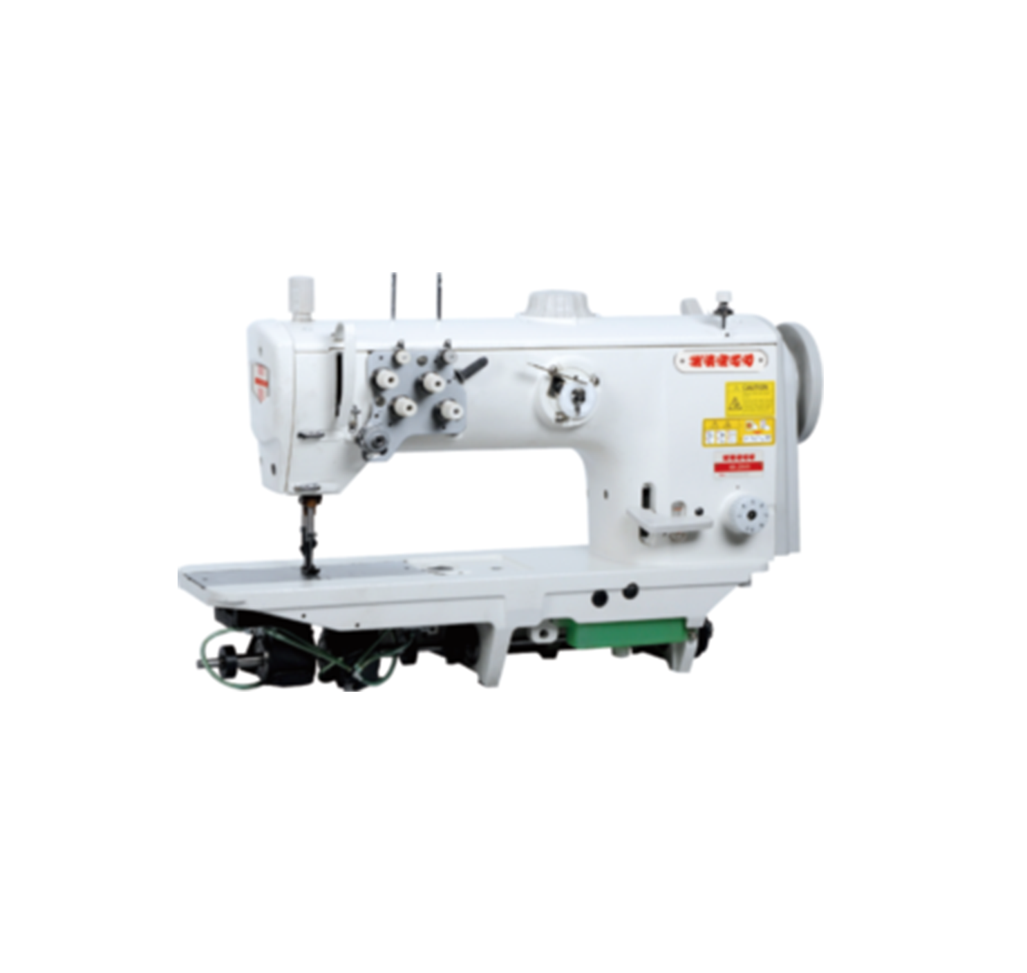 Single-double need compound feed heavy duty lockstitch sewing machine KR-2810/KR-2860.