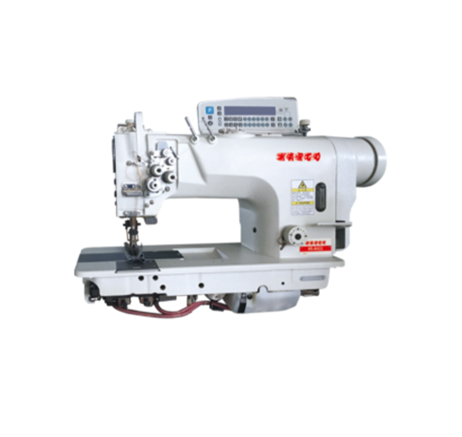 High speed direct drive double needle sewing machine with auto trimmer (micro oil) KR-8422