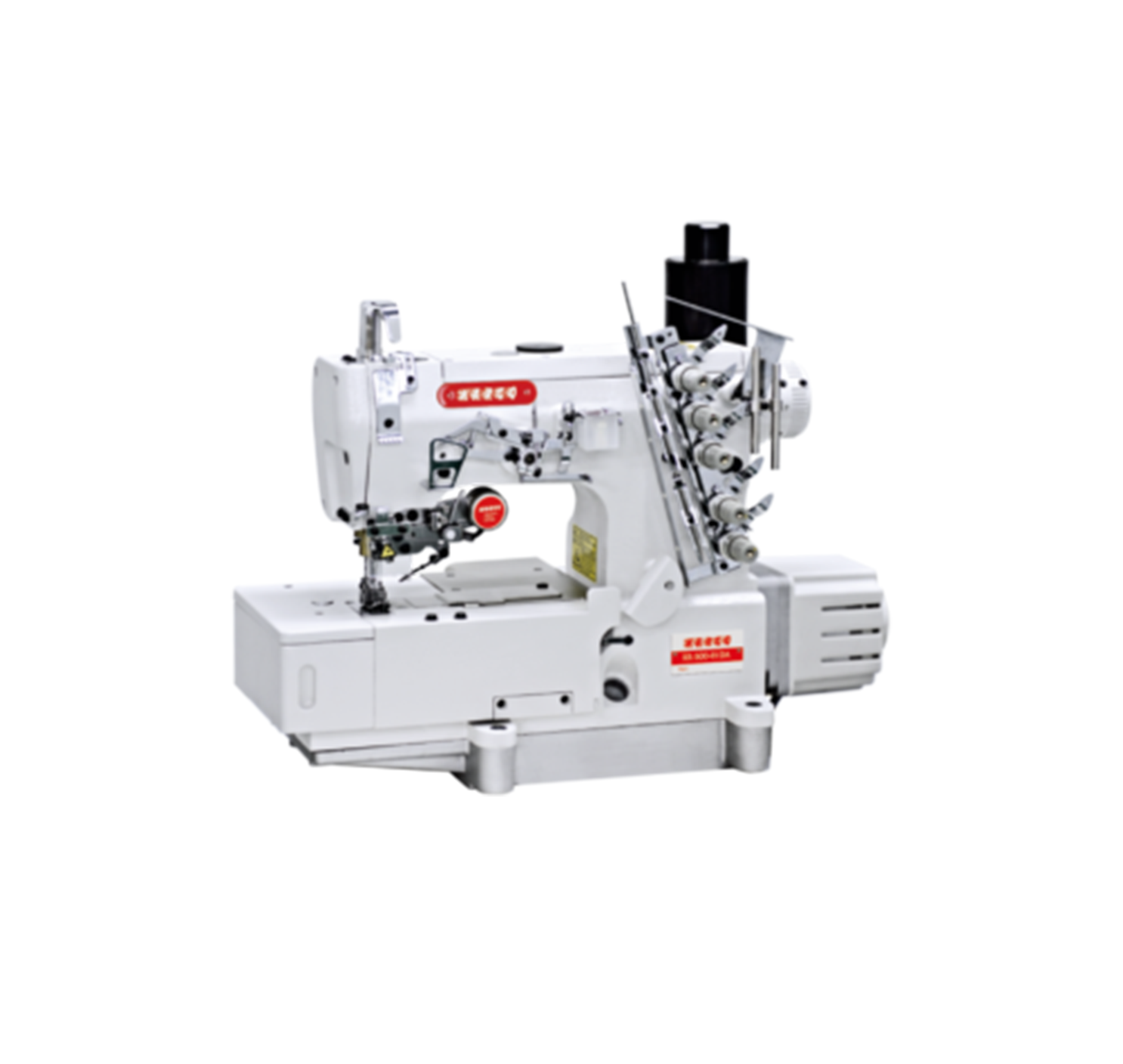 Direct drive high speed flat bed interlock sewing machine with auto trimmer KR-500-01DA