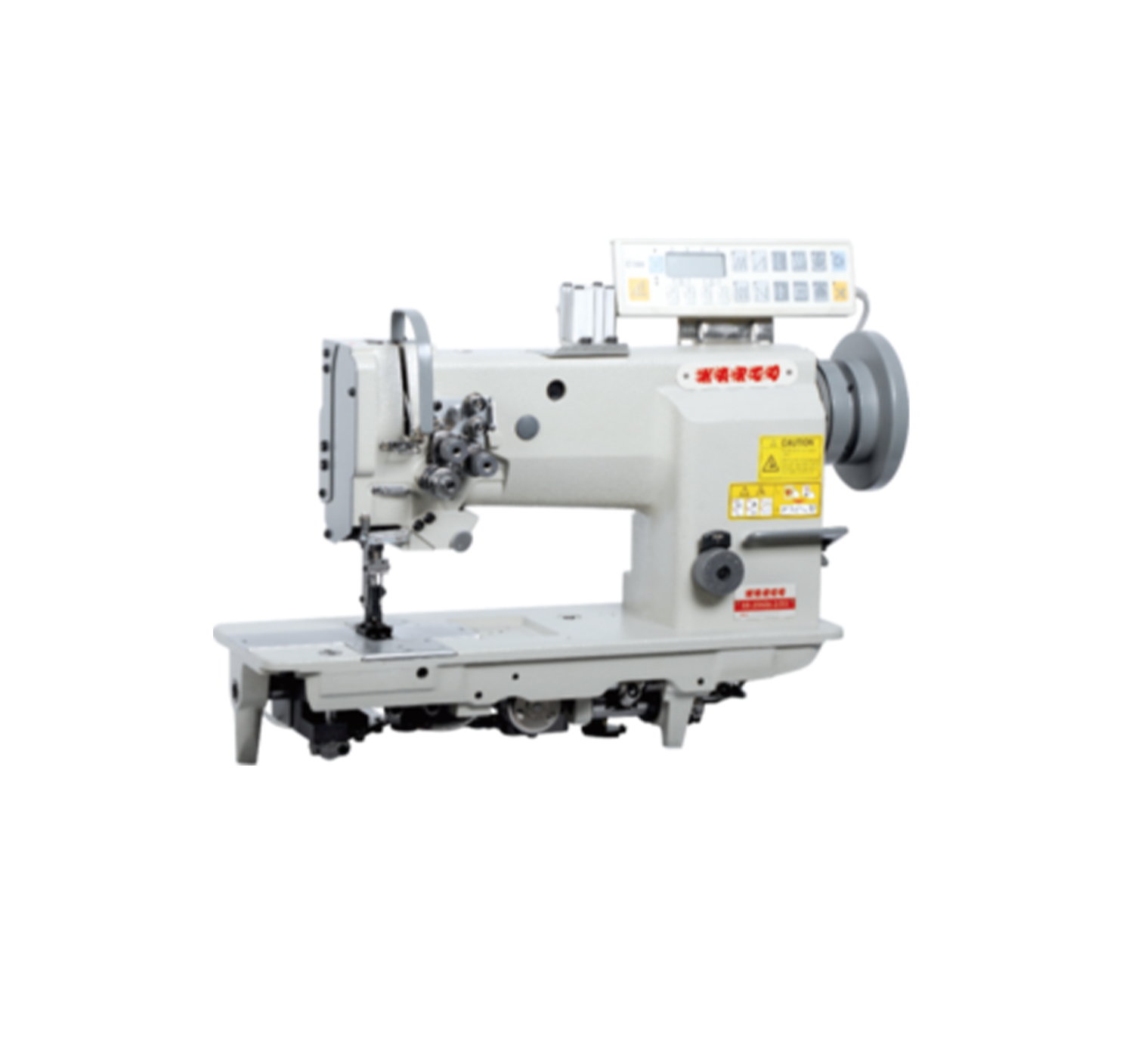 High speed heavy duty computerized double needle sewing machine KR-20606-2-D3