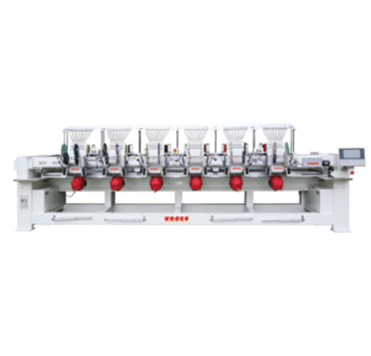 Multi-heads tubular series embroidery machine KR-1206C-L with laser cutting