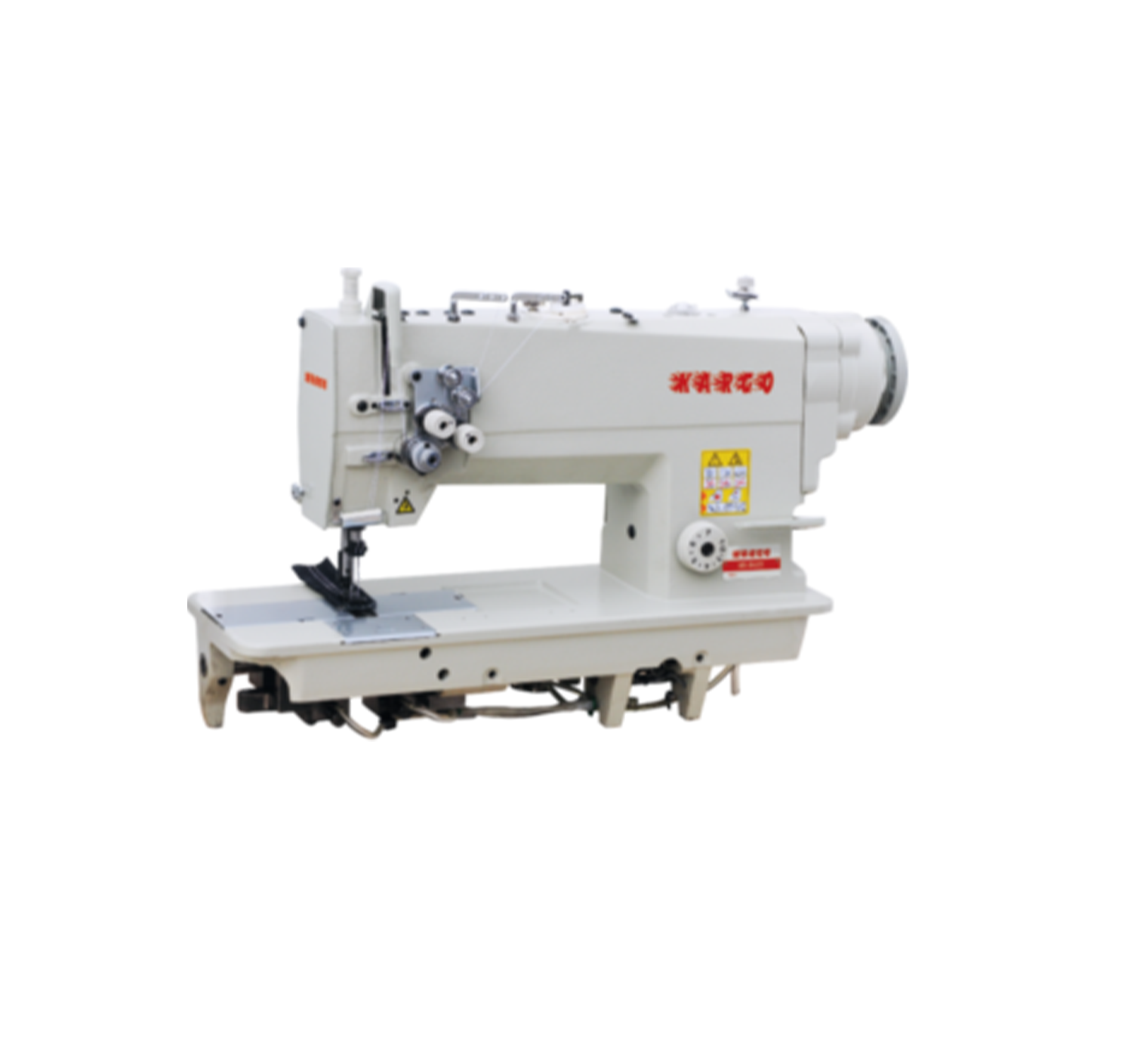 Direct drive high speed double needle sewing machine KR-842D