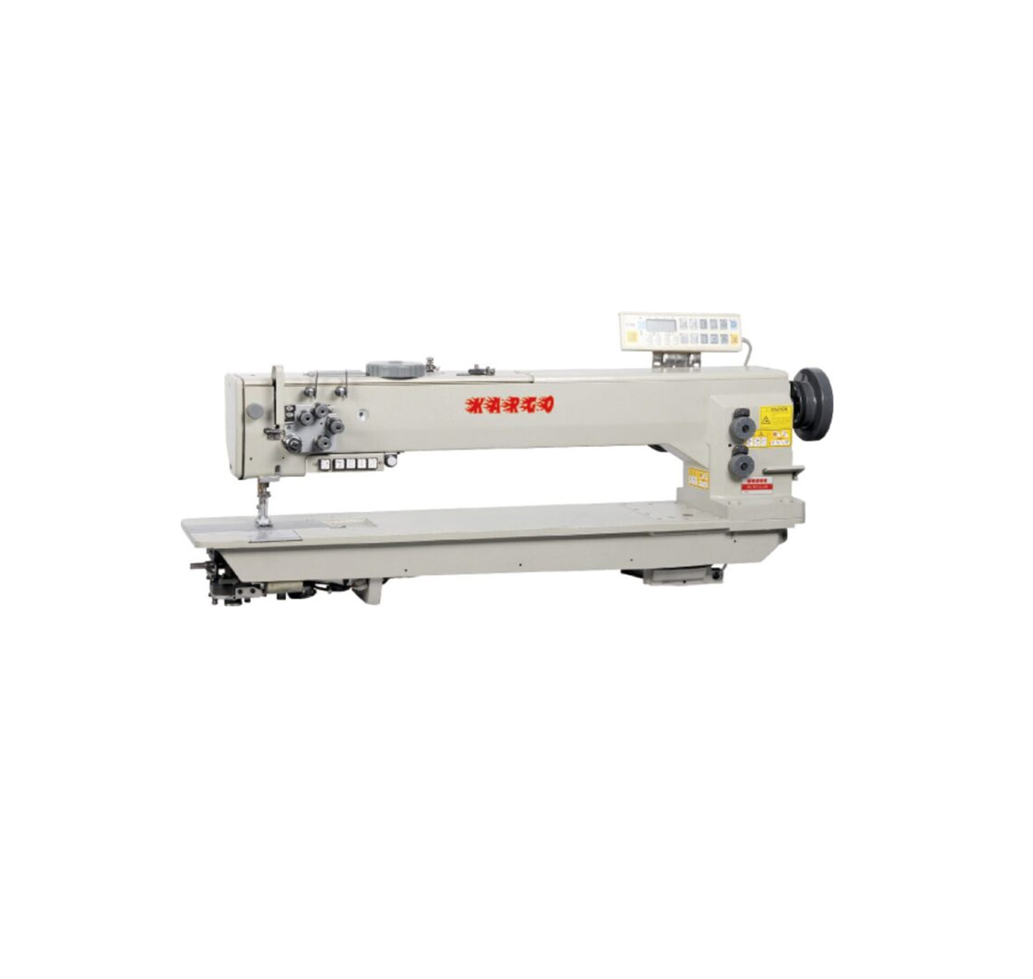 Long arm single needle compound feed lockstitch sewing machine KR-767-1
