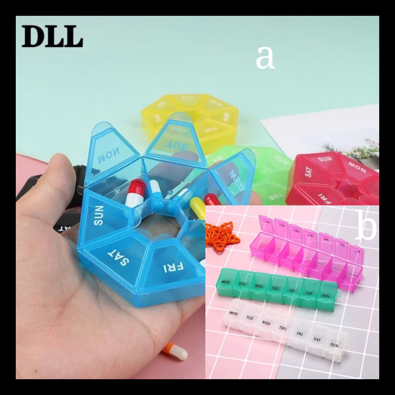 Week pill organise both rectangular and circular