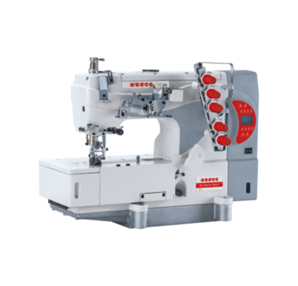 Intelligent flat bed interlock sewing machine KR-5H-O1CB-UT