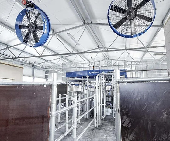 Ventilation:  DeLaval Dairy Fan 1200
