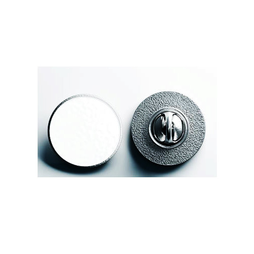 Silver pin round lapels