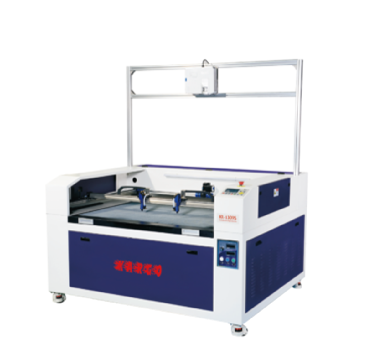 Auto double alternate -platfrom hollowed-out vamp laser engraving and cutting machine KR-1610S