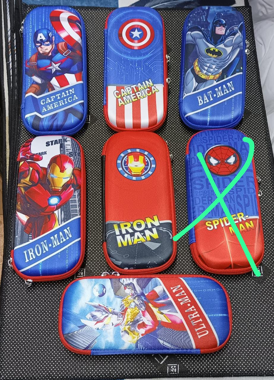 Cartoon themed pencil pouch