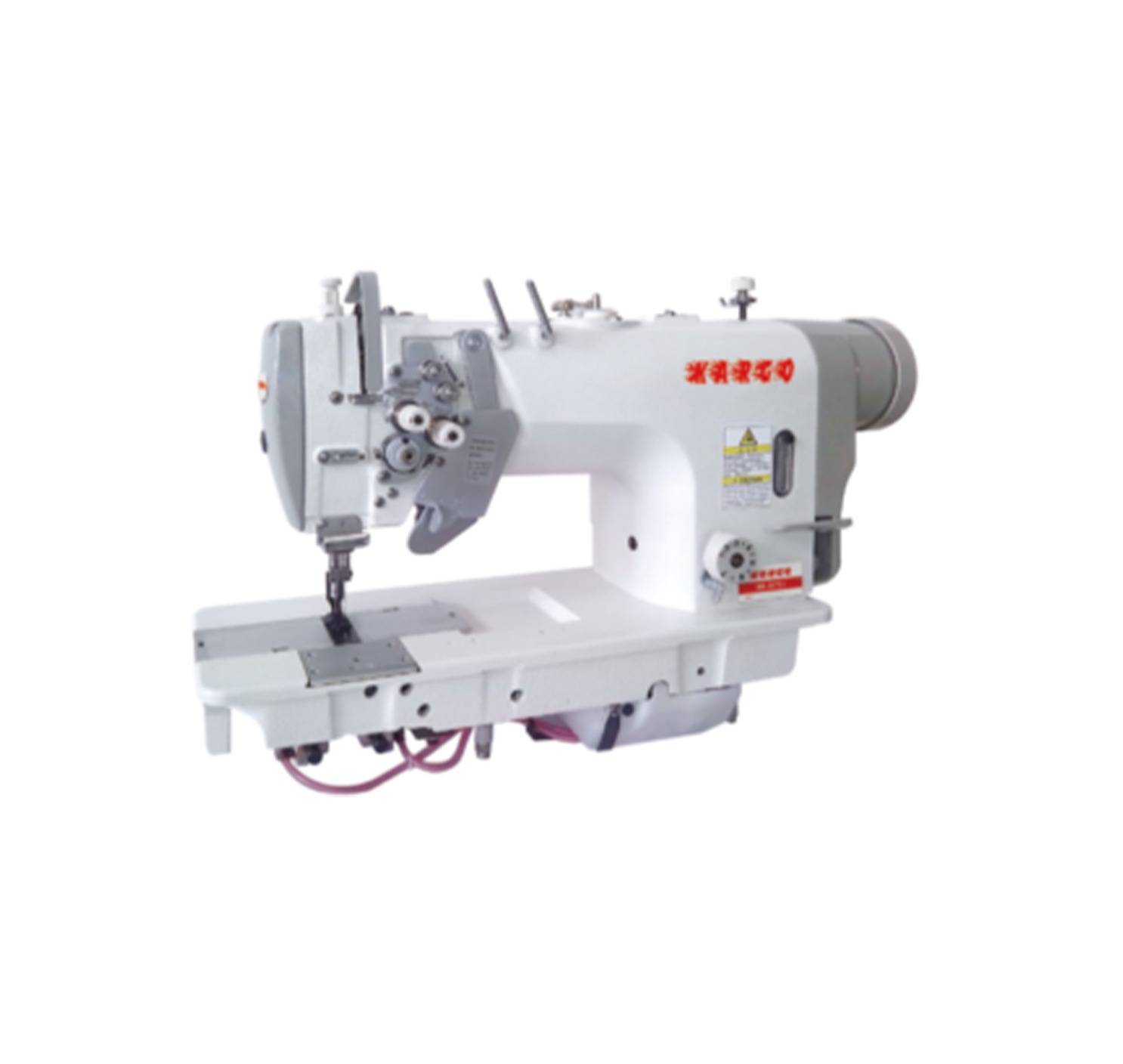 High speed direct drive double needle lockstitch sewing machine with split needle bar (micro oil) KR-8451